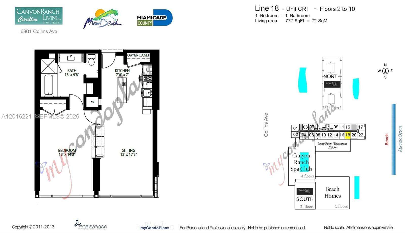 Central Carillon at 6801 Collins Ave, Miami Beach, FL 33141 - For Sale photo 40