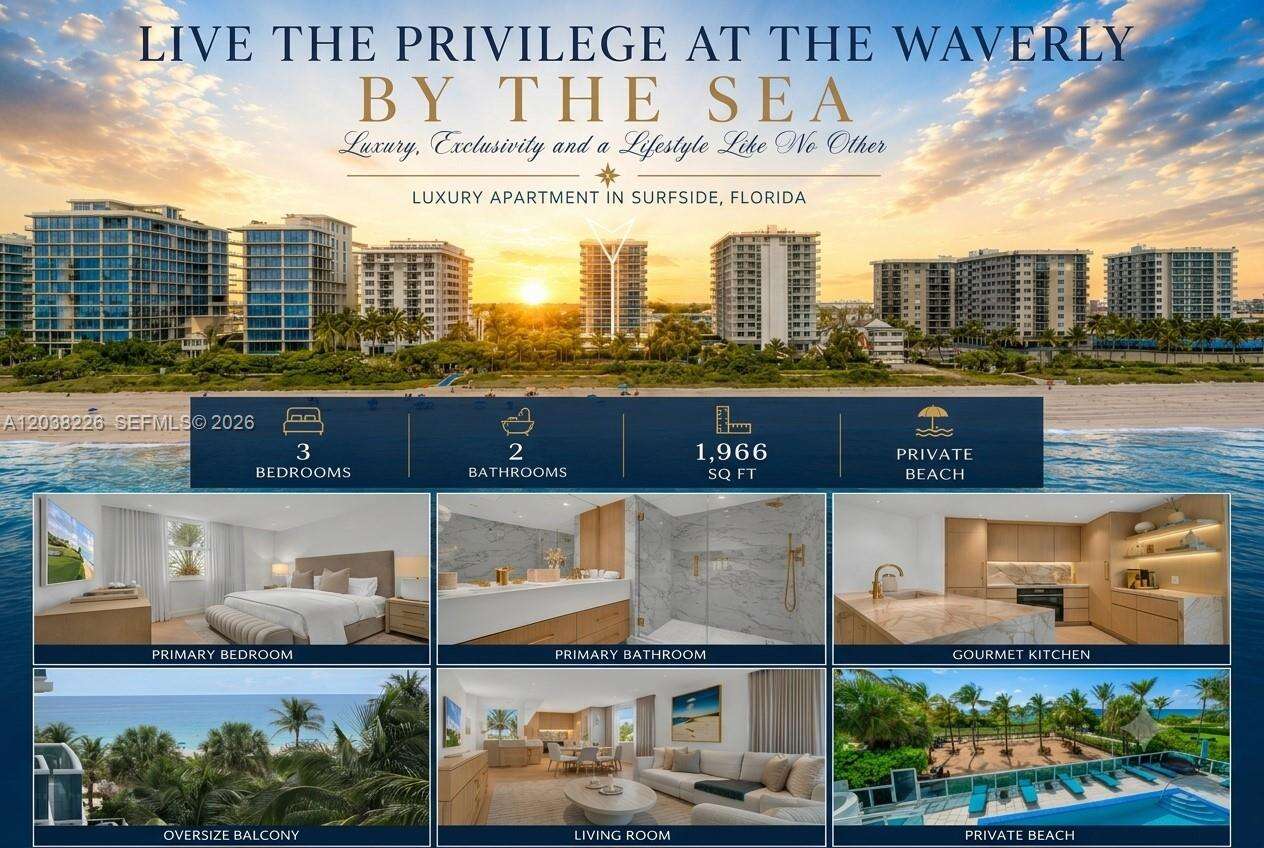 The Waverly at 9201 Collins Ave Remodel & Furniture, Surfside, FL 33154 - For Sale photo 2