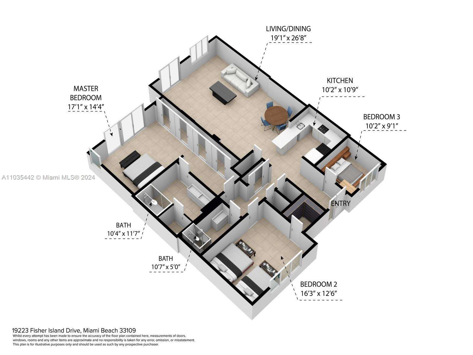 Seaside Village at 19223 Fisher Island Dr, Miami Beach, FL 33109 - For Rent photo 38