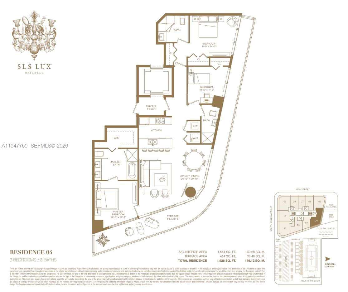 Sls Lux at 801 Miami Ave, Miami, FL 33130 - For Rent photo 21