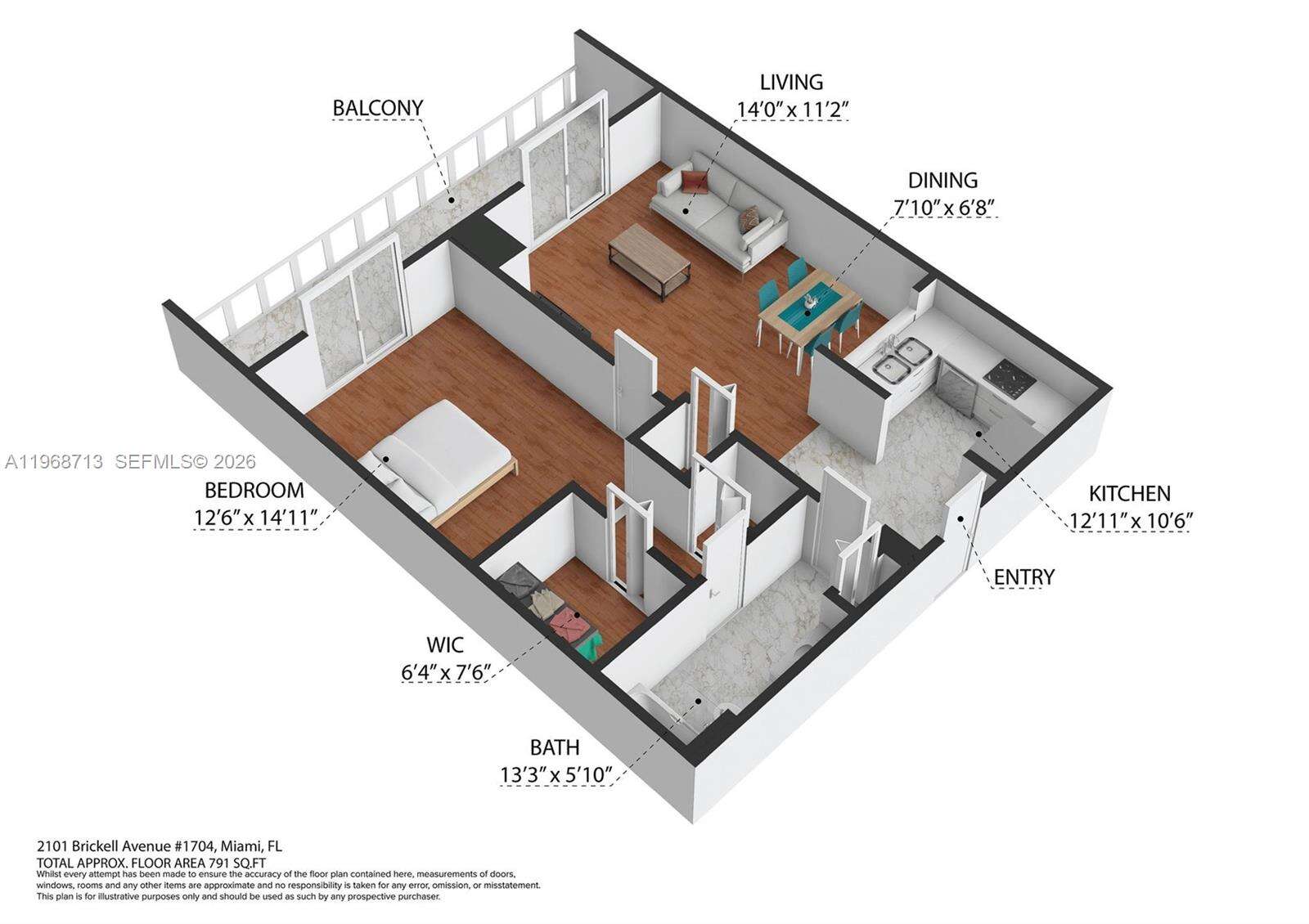 Skyline On Brickell at 2101 Brickell Ave, Miami, FL 33129 - For Rent photo 3