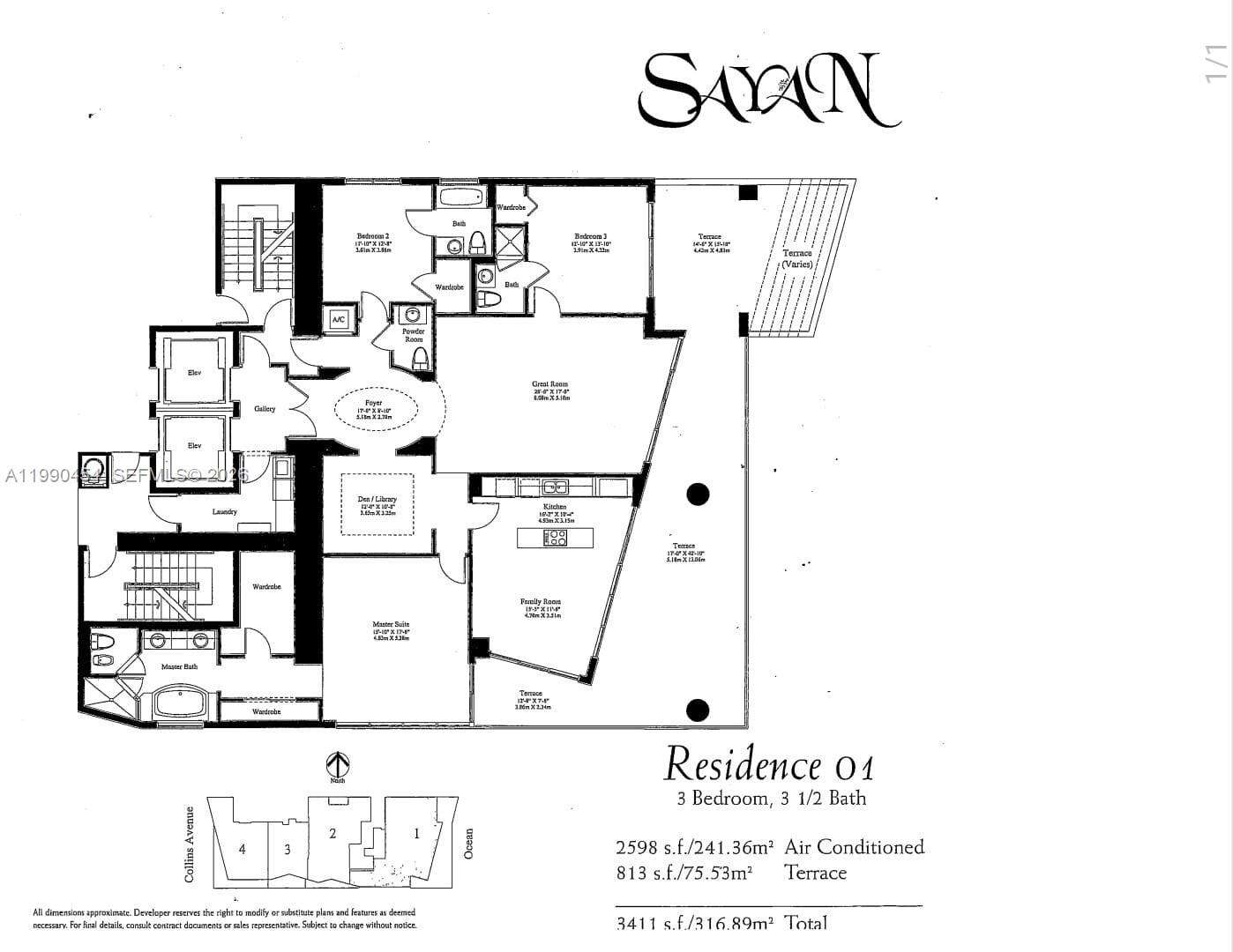 Sayan at 16275 Collins Ave Direct Ocean View, Sunny Isles Beach, FL 33160 - For Rent photo 33