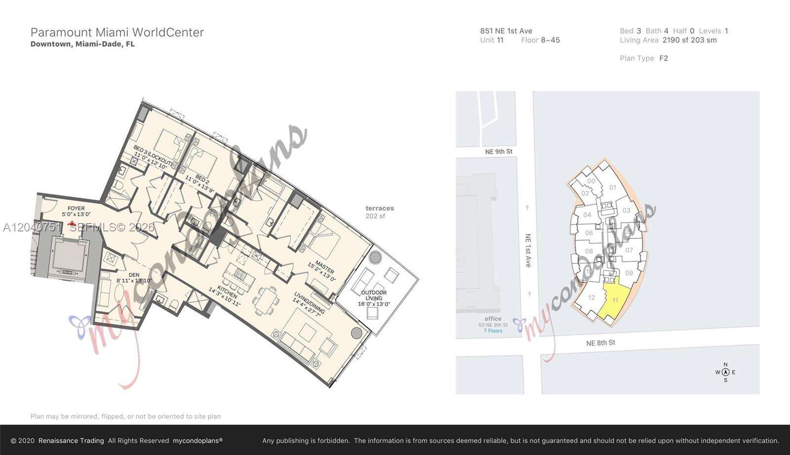Paramount Miami Worldcenter at 851 1 Ave, Miami, FL 33132 - For Rent photo 16
