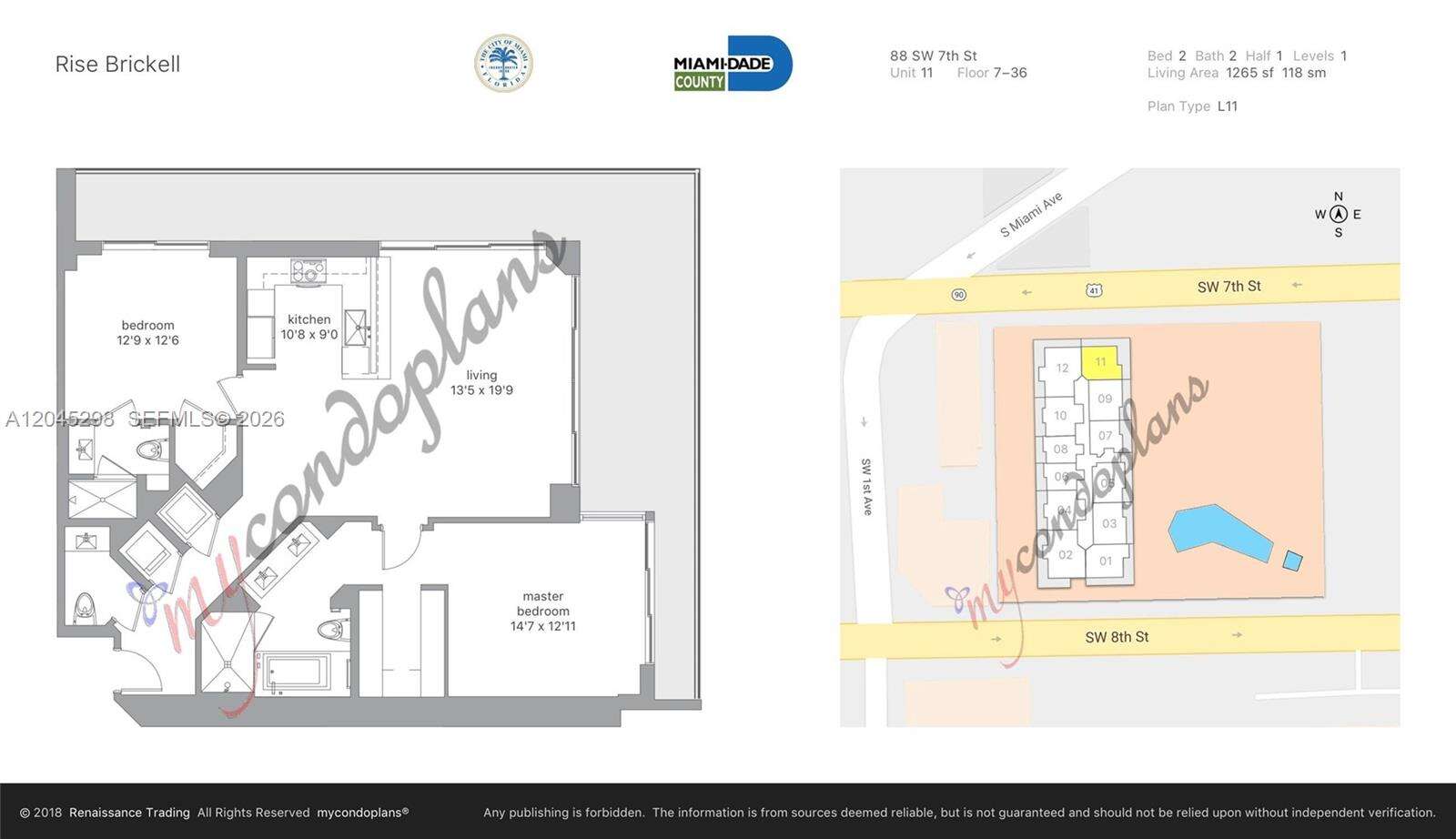 Rise Brickell at 88 7 St, Miami, FL 33130 - For Rent photo 5