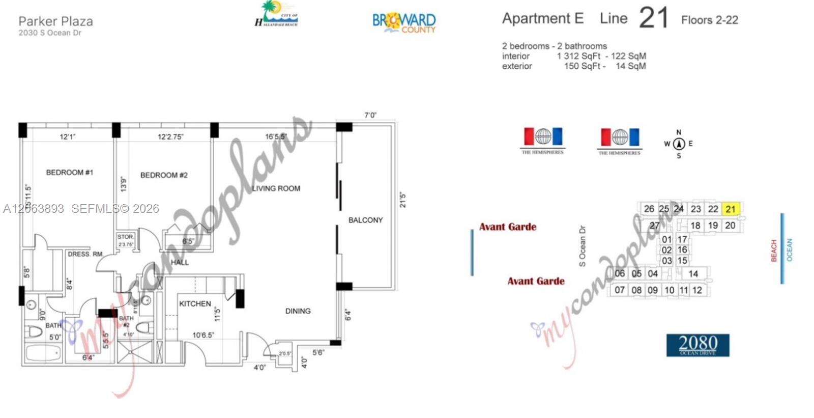 Parker Plaza at 2030 Ocean Dr, Hallandale Beach, FL 33009 - For Rent photo 38